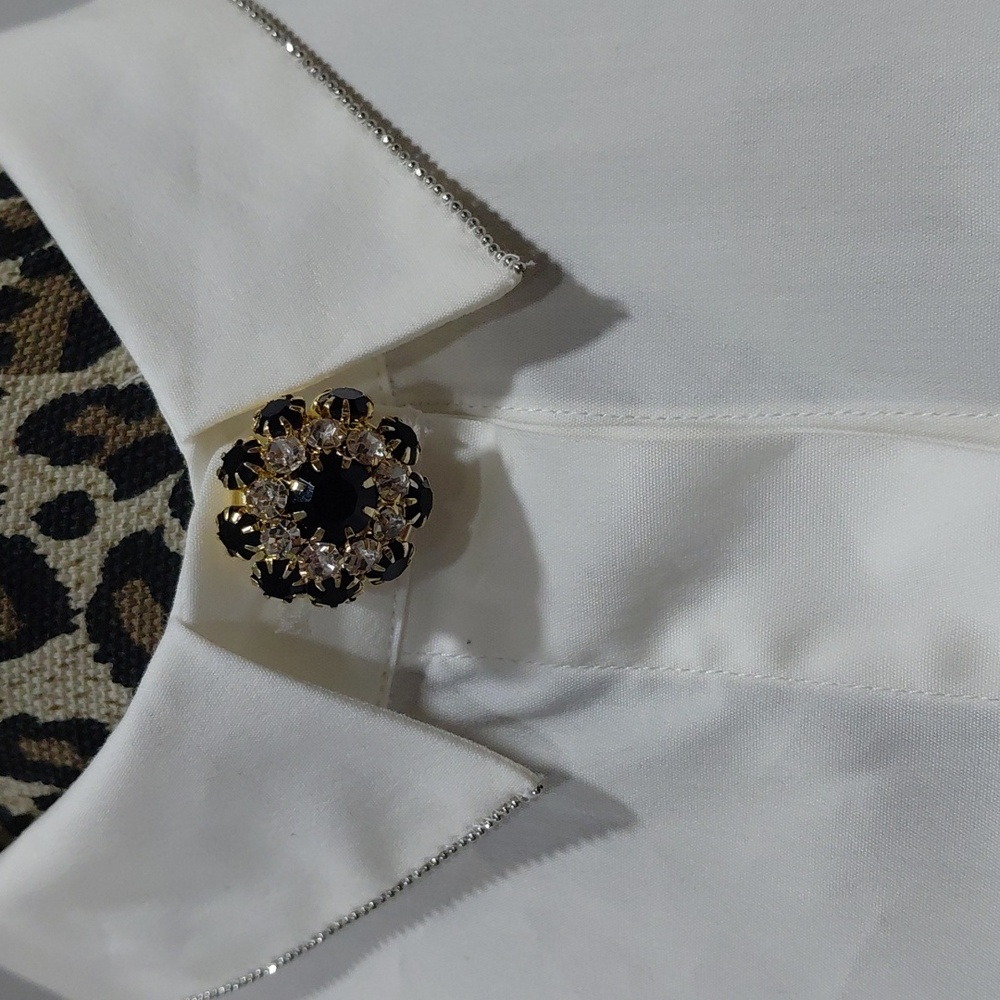 Peserico Ivory Button-Up Blouse